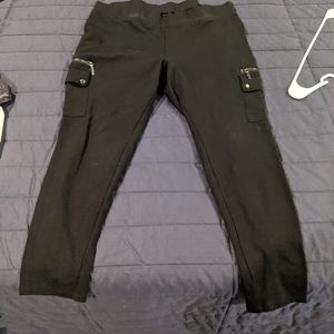 Black stretch pants